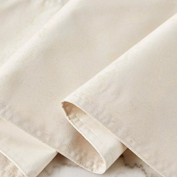 Champagne Shimmer Jaipuri Cotton Table Runner – 33x180 cm – Medium Size -  Luxurious Handcrafted Elegance