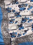 Blue Elephant Adventure Muslin Cotton Kids Reversible Dohar – Single Size (60 x 90 inch / 150 x 220 cm) | 100% Muslin Cotton | 1 Piece