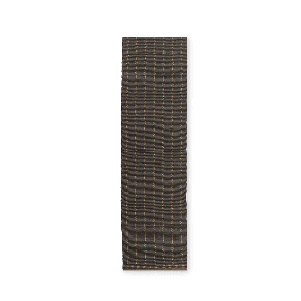 Midnight Gold Ribbed Table Runner – 33x240 cm – Contemporary Metallic Elegance