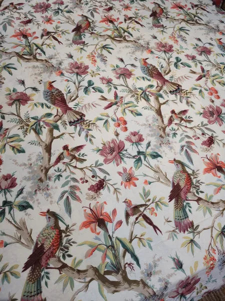 Tropical Bird Garden – Queen Size Bedsheet (260 x 230 cm) | 100% Cotton | Includes 2 Pillow Covers