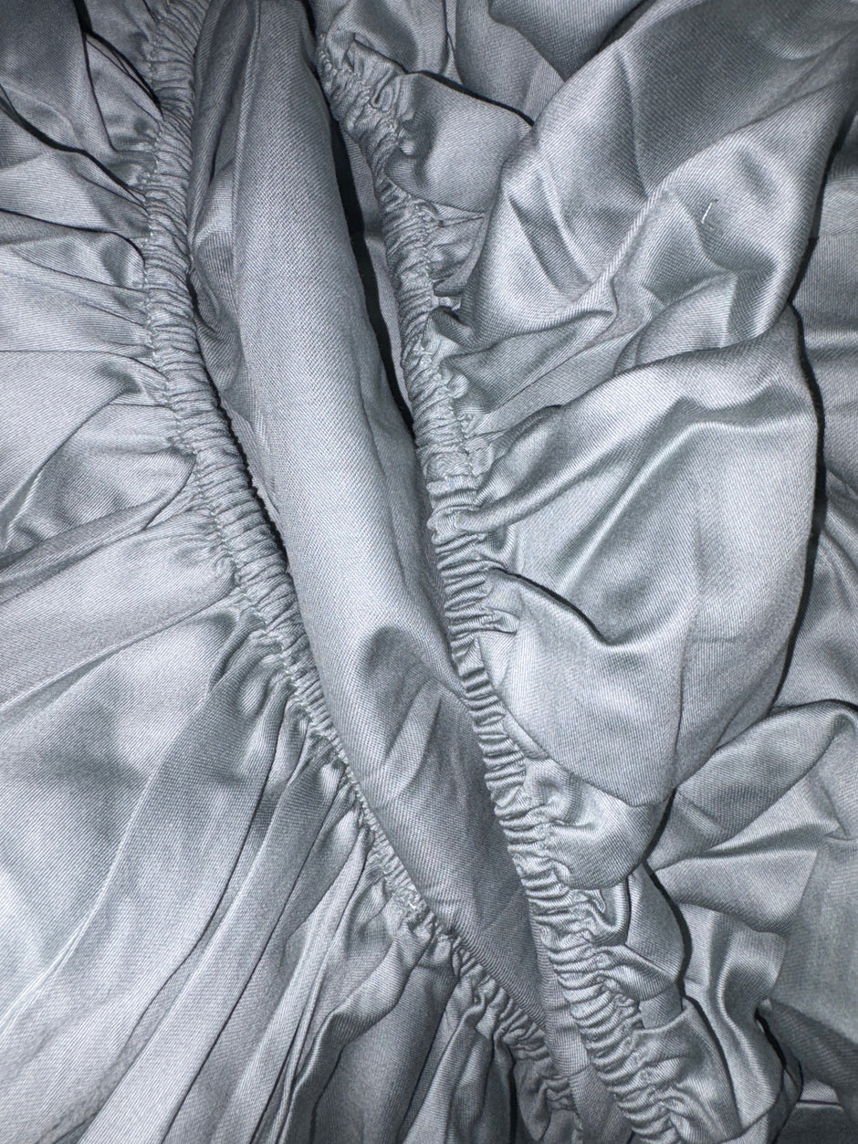 Olive Sage Grey Tone Premium Percale Cotton King Bedding Set – 1 Flat Sheet, 1 Fitted Sheet & 2 Pillow Covers | 4-Piece Set