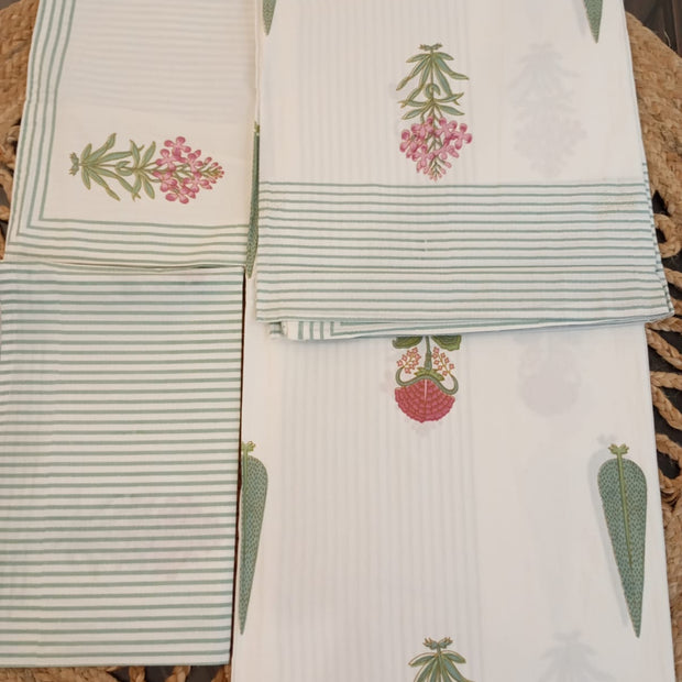Nature’s Touch - Super King Bedsheet with 2 Pillow Covers (Dispatch Time 24 Hours)