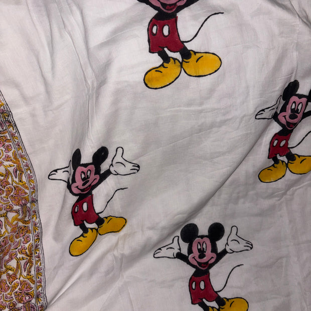 Mickey Adventure Reversible Muslin Cotton Kids Dohar – Single Size (60 x 90 inch / 150 x 220 cm) | 100% Muslin Cotton | 1 Piece