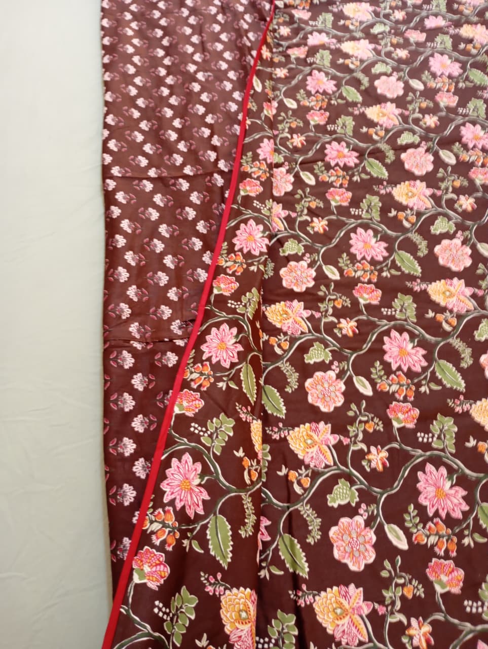 Cocoa Blossom Ajrakh Dohar – Double Size (240 x 260 cm) | 100% Muslin Cotton | Lightweight All-Season