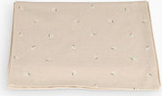 Beige Floral Cotton Table Runner – 40x250 cm – Delicate Minimalist Elegance