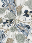 Azure Fern Elegance – Super King Size Bedsheet (274 x 274 cm) | 100% Percale Cotton | Includes 2 Pillow Covers