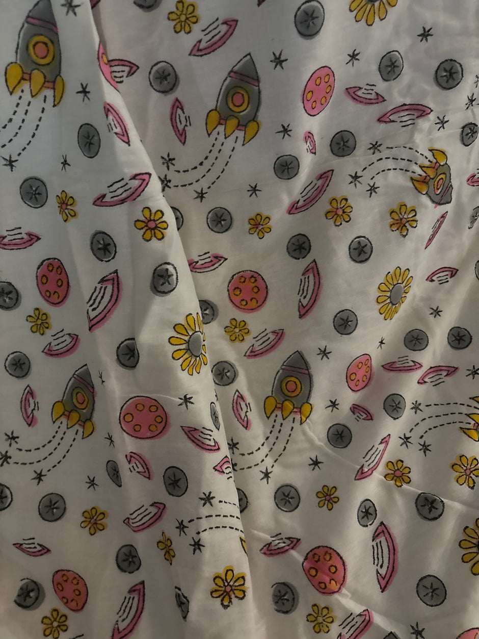 Wild Wonders Kids Muslin Reversible Dohar – Single Size (60 x 90 inch / 150 x 220 cm) | 100% Muslin Cotton | 1 Piece