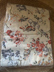Bird Blossom Print – Super King Size Fitted Sheet (210 x 200 x 30 cm) | 100% Cotton | Includes 2 Pillow Covers
