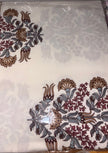 Heritage Bloom – Super King Size Bedsheet (270 × 270 cm) | Includes 2 Matching Pillow Covers