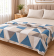 Sky Mosaic Cotton Dohar – King Size (230 × 260 cm) | Reversible 3-Layer Cotton Dohar
