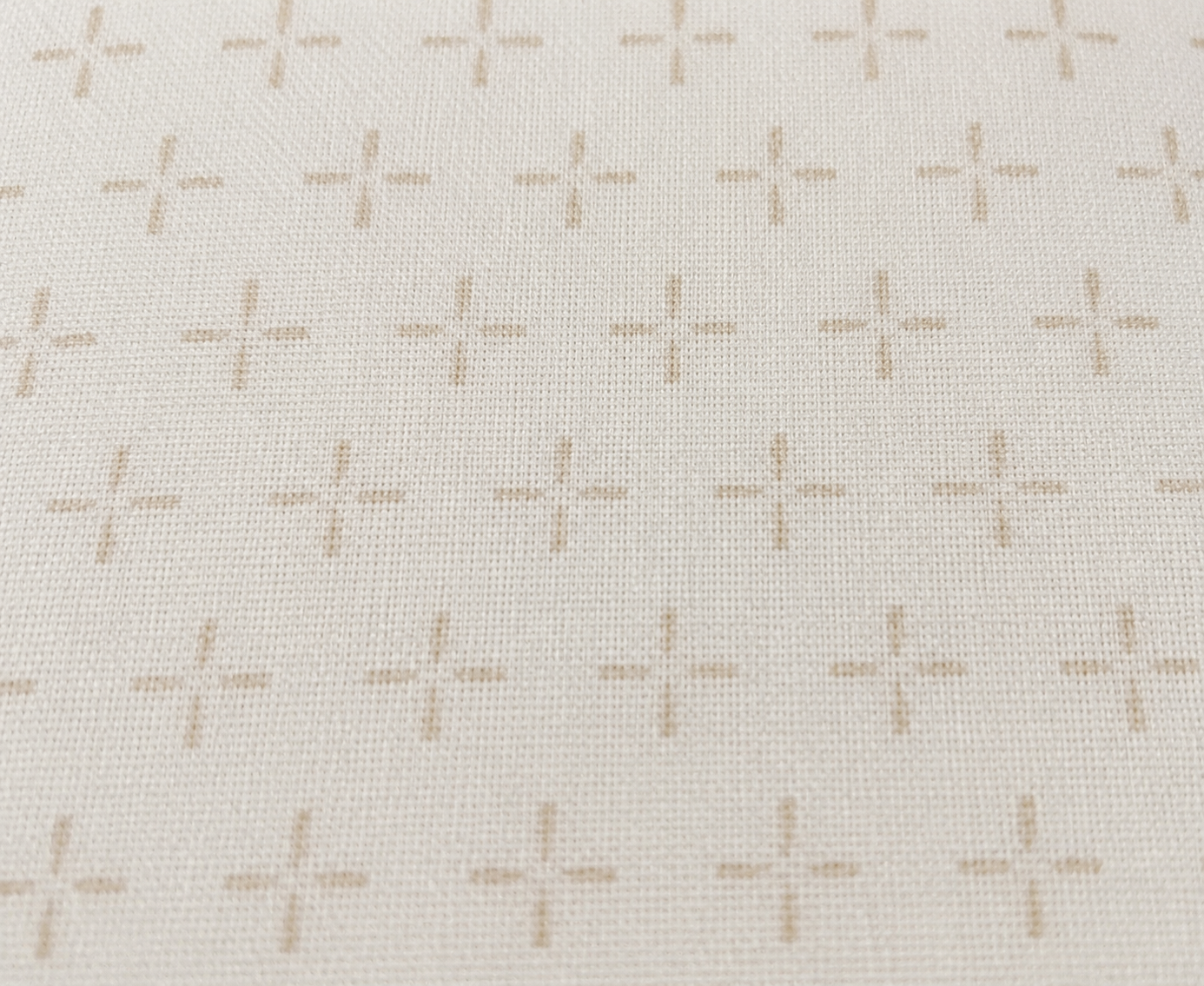 Minimal Cross Pure Cotton Bedsheet Set – King Size (260 × 270 cm) | 3-Piece Bedding Set