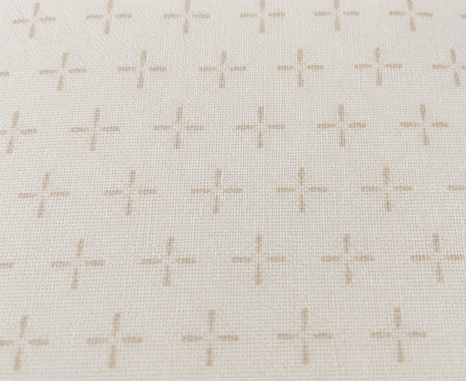 Minimal Cross Pure Cotton Bedsheet Set – King Size (260 × 270 cm) | 3-Piece Bedding Set