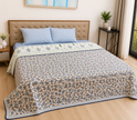 Blue Blossom Garden – Reversible Standard King Size Dohar | 100% Muslin Cotton | All Season, Perfect for AC