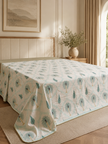 Palm Oasis Muslin Dohar – Standard King Size – Lightweight All-Season Comfort, Perfect for AC