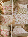 Gulnaar Bloom – Super King Size Bedsheet (274 x 274 cm) | 100% Jaipuri Cotton | Includes 2 Pillow Covers