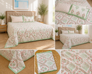 Meher Vine – Super King Size Bedsheet (274 x 274 cm) | 100% Jaipuri Cotton | Includes 2 Pillow Covers