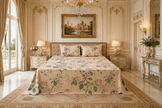 Royal Pink Blossom Vine Elegance – Queen Size Bedsheet (230 x 260 cm) | 100% Cotton | Includes 2 Pillow Covers