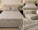 Zarafina – Jumbo King XL Bedsheet Set (305 × 305 cm) | Tencel Cotton | Includes 2 Pillow Covers
