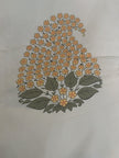 Yellow Golden Paisley Elegance – Super King Fitted Bedsheet | 400 Thread Count Percale Cotton