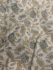 Yellow Golden Paisley Elegance – Super King Fitted Bedsheet | 400 Thread Count Percale Cotton