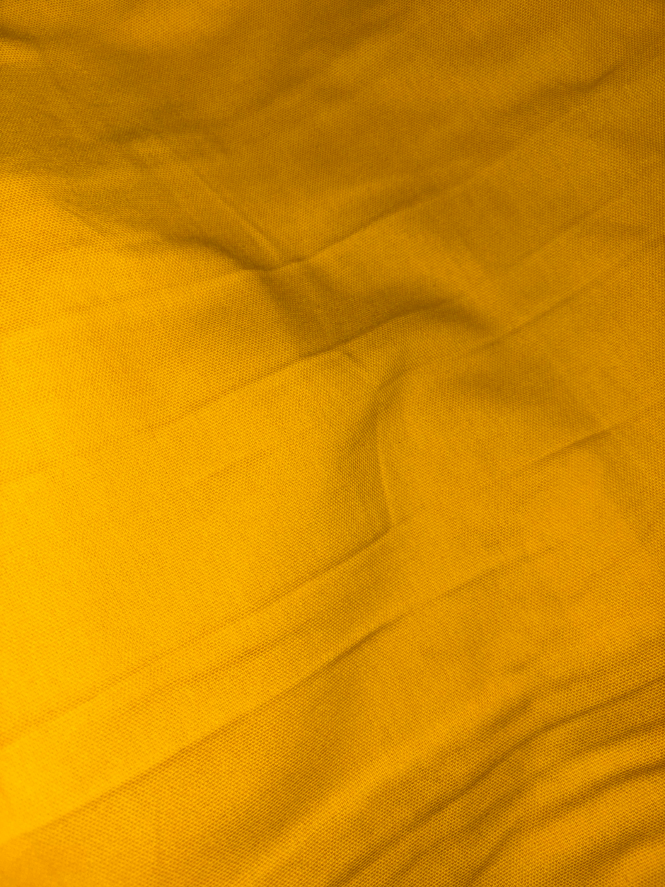 Sunshine Solid Cotton Cushion Cover – 45 × 45 cm | Yellow | 1 Piece