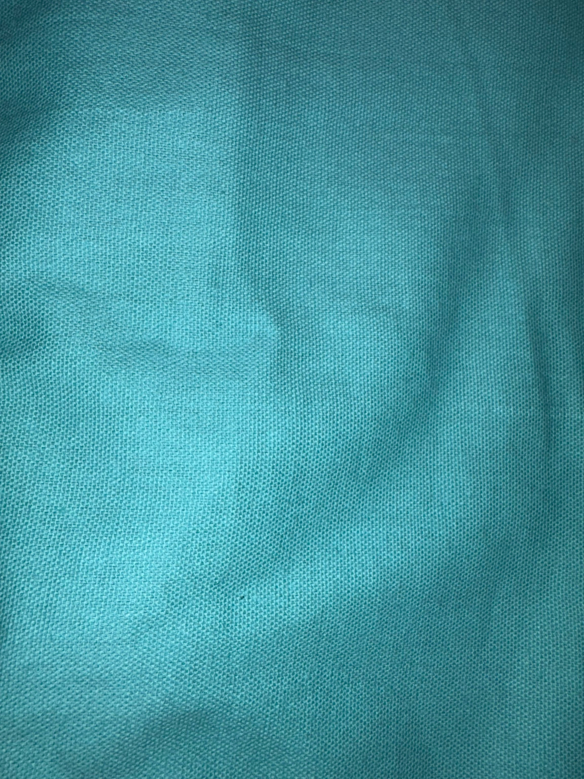 Jaipuri Neel Sarovar Solid Cotton Cushion Cover – 45 × 45 cm | Turquoise | 1 Piece