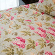 Blush Garden Bloom – Queen Size Bedsheet (260 x 230 cm) | 100% Jaipuri Cotton | Includes 2 Pillow Covers