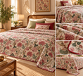 Rosewood Garden Jaipuri Floral Muslin Dohar – Standard King Size (90 x 102 inches) | Muslin Cotton | Lightweight All-Season Comfort