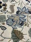 Azure Fern Elegance – Super King Size Bedsheet (274 x 274 cm) | 100% Percale Cotton | Includes 2 Pillow Covers