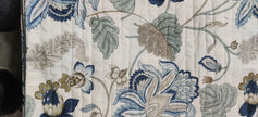 Azure Fern Elegance – Super King Size Bedsheet (274 x 274 cm) | 100% Percale Cotton | Includes 2 Pillow Covers