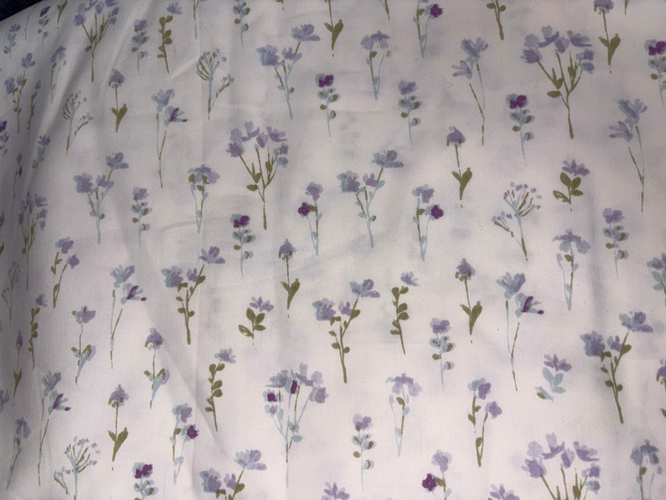 Lavender Meadow – Jumbo King XL Size Bedsheet (305 × 305 cm) | 100% Tencel Cotton | Includes 2 Pillow Covers