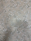 Taupe Blossom Garden – Jumbo King XL Bedsheet Set (305 × 305 cm) | 100% Tencel Cotton | Includes 2 Pillow Covers