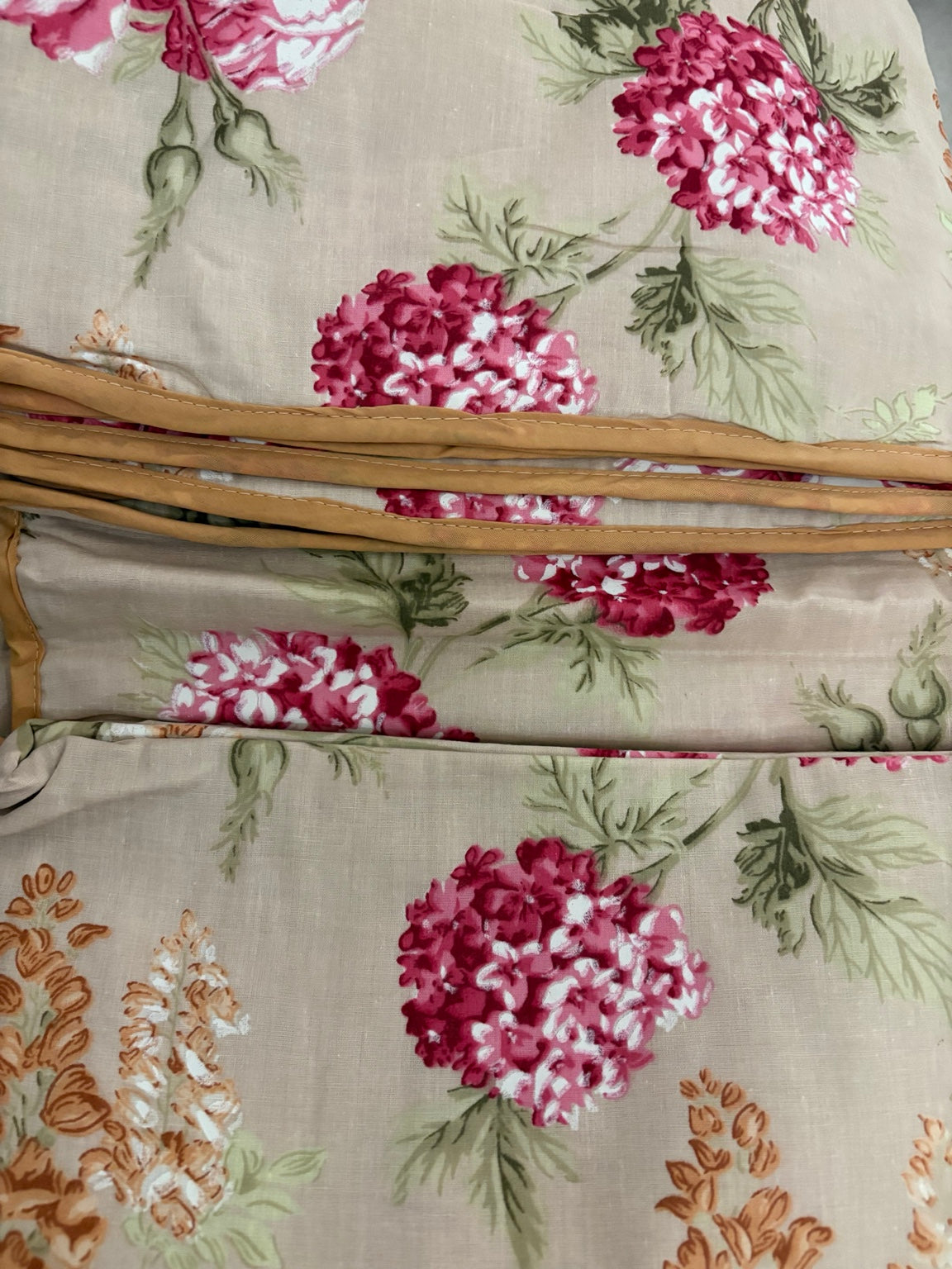 Rosé Meadow Bloom Dohar (Single Size, Set of 2 60 by 90 Inch) | Malmal Muslin Cotton | Lightweight & Breathable