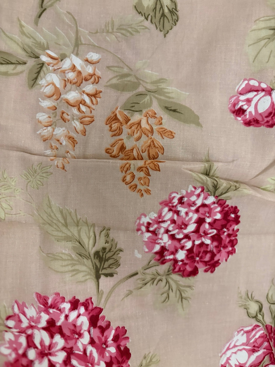 Rosé Meadow Bloom Dohar (Single Size, Set of 2 60 by 90 Inch) | Malmal Muslin Cotton | Lightweight & Breathable