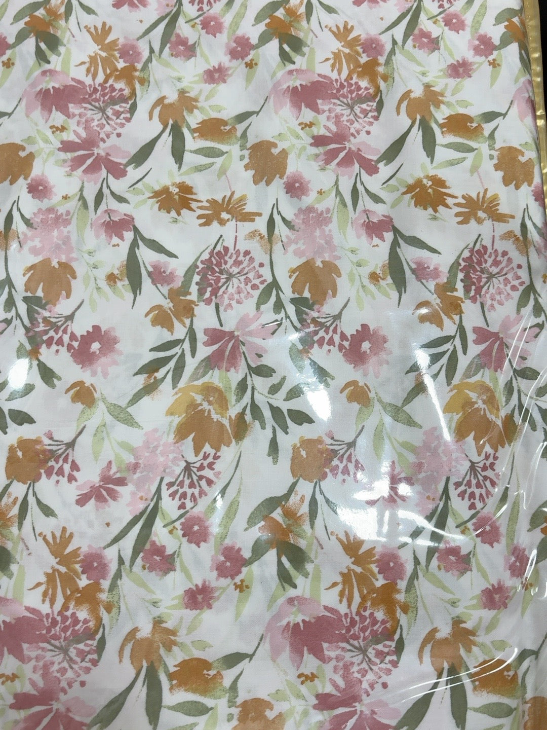 Sage Foliage Bloom – Jumbo King XL Size Bedsheet (305 × 305 cm) | 100% Tencel Cotton, 400 TC | Includes 2 Pillow Covers