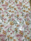 Sage Foliage Bloom – Jumbo King XL Size Bedsheet (305 × 305 cm) | 100% Tencel Cotton, 400 TC | Includes 2 Pillow Covers