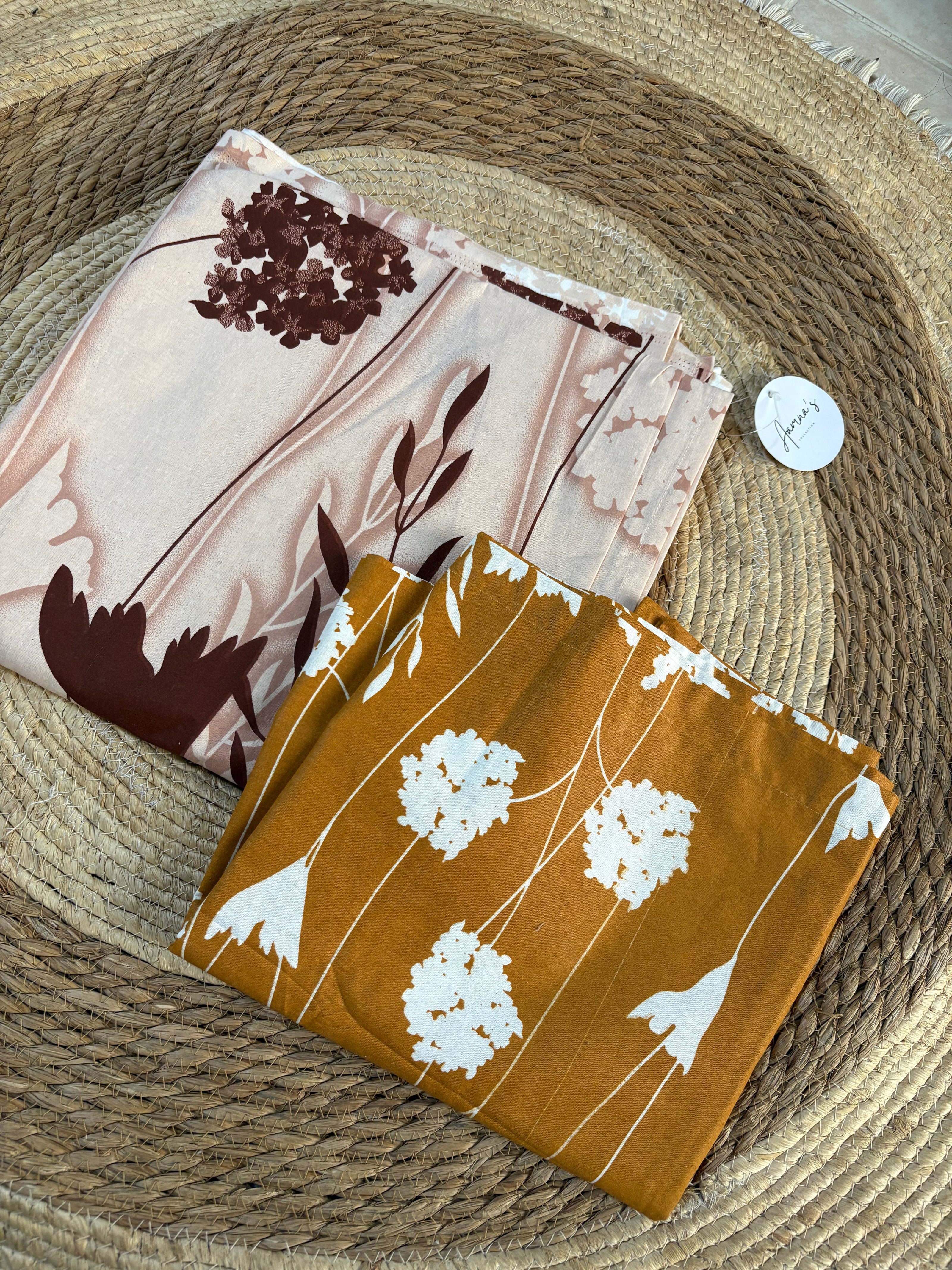 Flower Art - Anokhi prints Super King Bedsheet with 2 Pillow Covers ( Dispatch Time 24 hours)