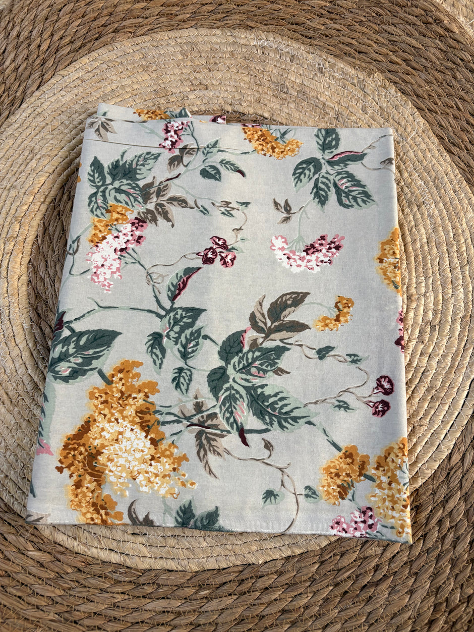 Single Size Bed Sheet- Yellow Flower (Dispatch Time 24 Hours)