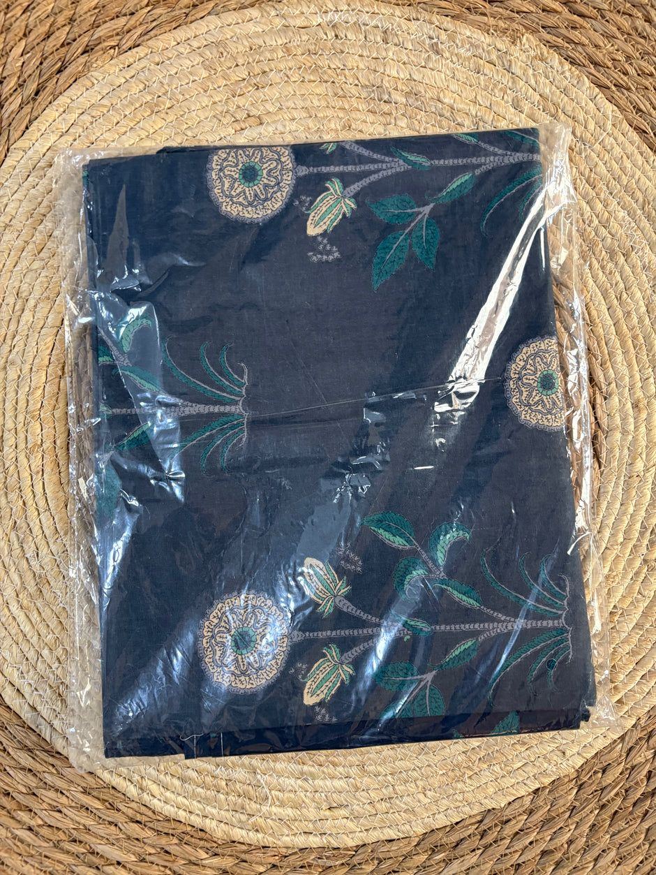 Single Size Bed Sheet- Navy Blue (Dispatch Time 24 Hours)