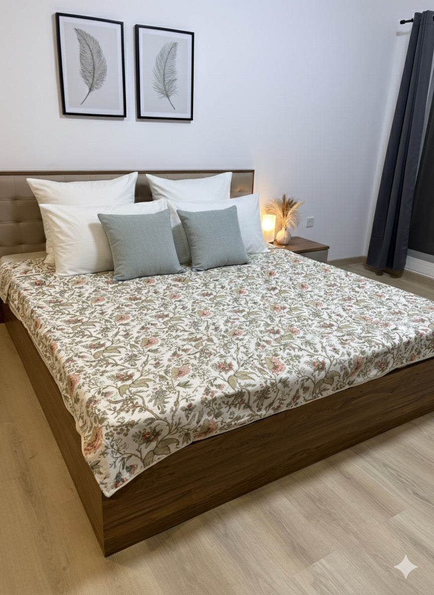 Double Bed Dohar - Brown (Dispatch Time 24 Hours)