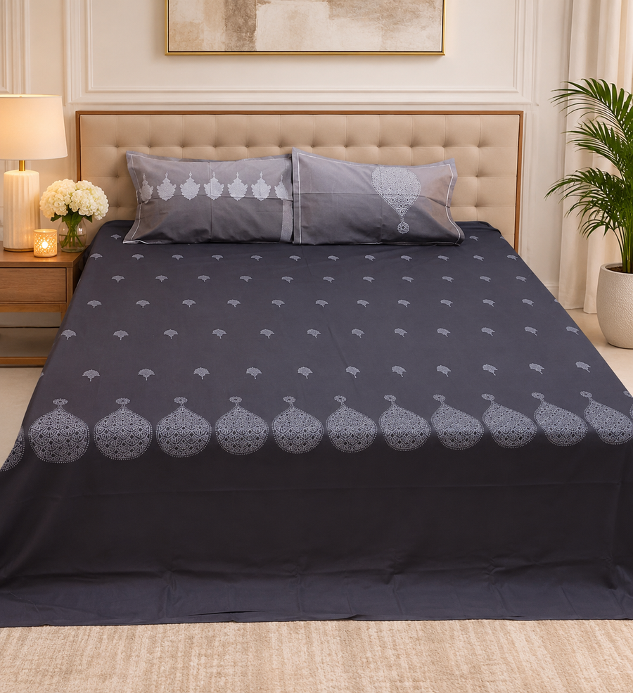 Charcoal Jaipuri Elegance