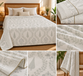 Muslin Luxe Collection – Sage Botanical Elegance Muslin Dohar – Standard King Size (240 × 260 cm / 90 × 108 inches) | Muslin Cotton Outer Layer | Lightweight All-Season Comfort