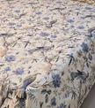 Azure Woodland Birds – Super King Size Bedsheet (274 x 274 cm) | 100% Cotton | Includes 2 Pillow Covers