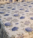 Blue Hydrangea Garden – Jumbo King Size Bedsheet (270 x 305 cm) | 100% Jaipuri Cotton | Includes 2 Pillow Covers