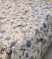 Azure Woodland Birds – Super King Size Bedsheet (274 x 274 cm) | 100% Cotton | Includes 2 Pillow Covers
