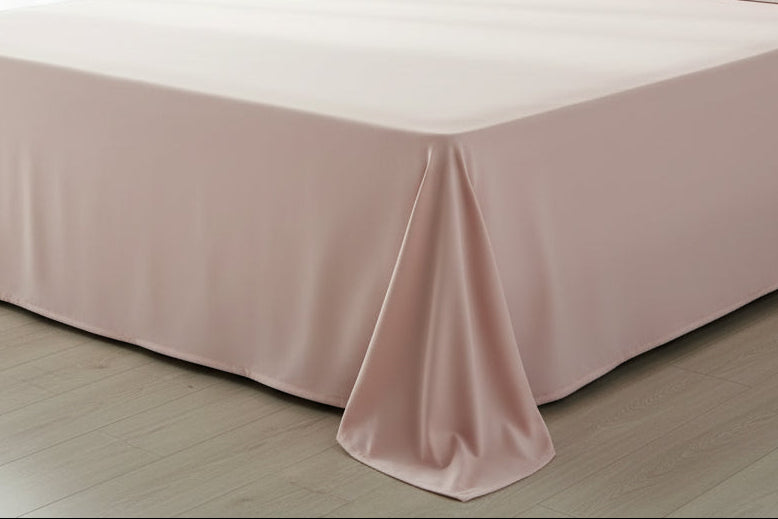 Blush Plain Percale Cotton Bedsheet – Super King Size Bedsheet (274 x 274 cm) | 100% Percale Cotton | Includes 2 Pillow Covers