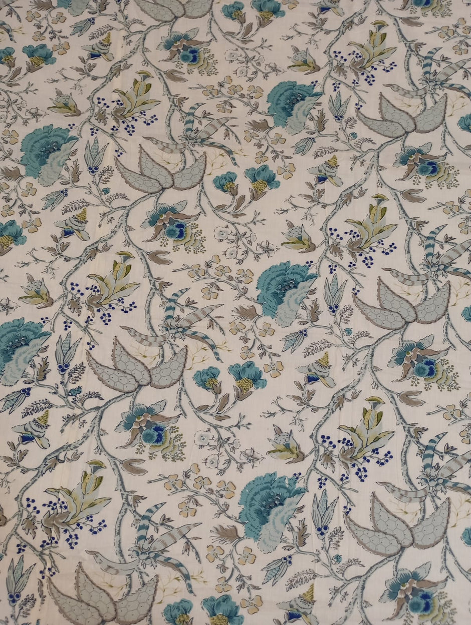 Floral Serenity Dohar – King Size (274 x 228 cm) | 100% Cotton | Lightweight All-Season