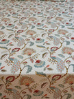 Coral Peacock Bloom – Queen Size Bedsheet (260 x 230 cm) | 100% Jaipuri Cotton | Includes 2 Pillow Covers