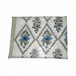 Azure Bloom Block Print – Super King Size Bedsheet (274 x 274 cm) | 100% Jaipuri Cotton | Includes 2 Pillow Covers