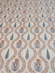 Amber Vine Buta – Queen Size Bedsheet (228 x 254 cm) | 100% Jaipuri Cotton | Includes 2 Pillow Covers